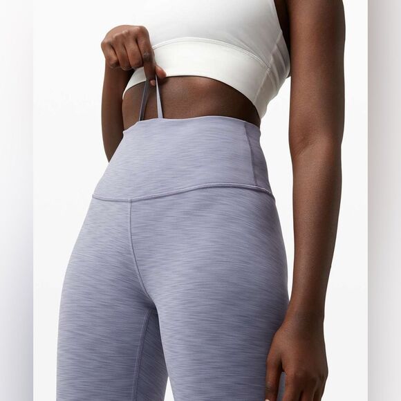 Lululemon Wunder Train High-Rise Crop 21" in Heathered Peri Purple - Picture 4 of 7